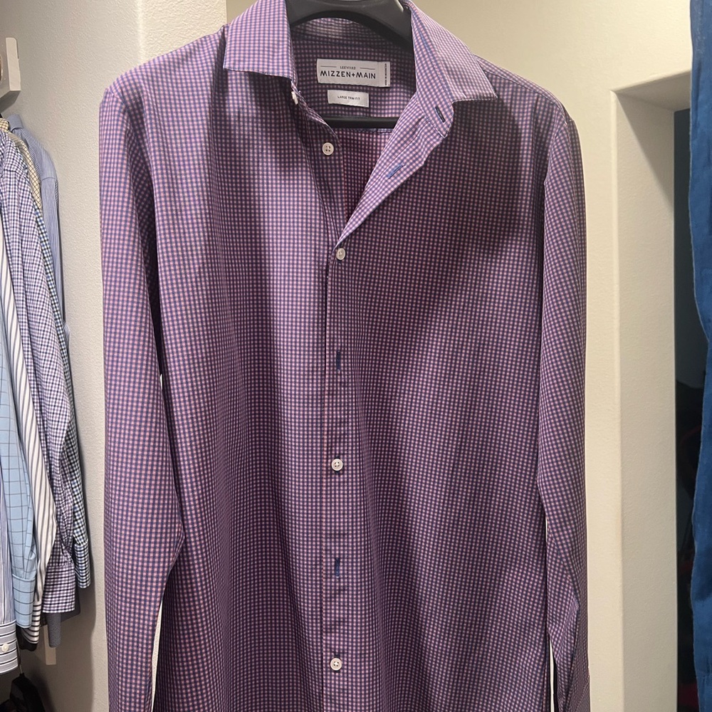 Mizzen+Main Mens Adult Large Button Down Shirt